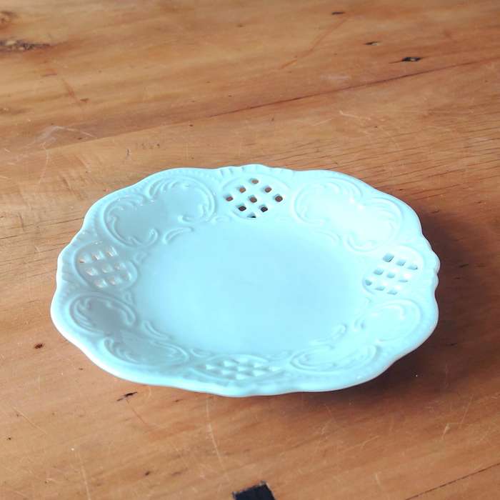 Wiesenthal Reticulated white Plate Dish Porcelain German