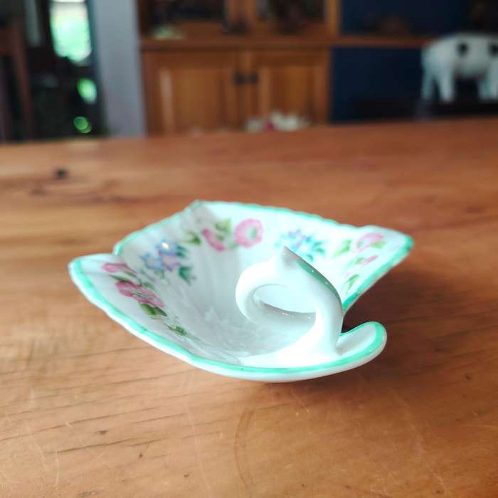 Royal Worcester Leaf Shape Dish English Garden