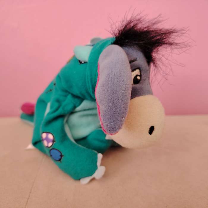 Disney Store Eeyore Dinosaur Mini Bean Bag Plush