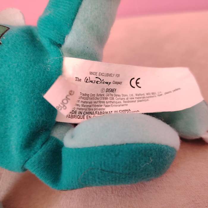 Disney Store Eeyore Dinosaur Mini Bean Bag Plush