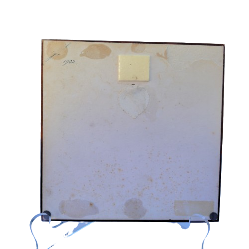 Vintage Dutch Windmill Framed Ceramic ceramic tile.