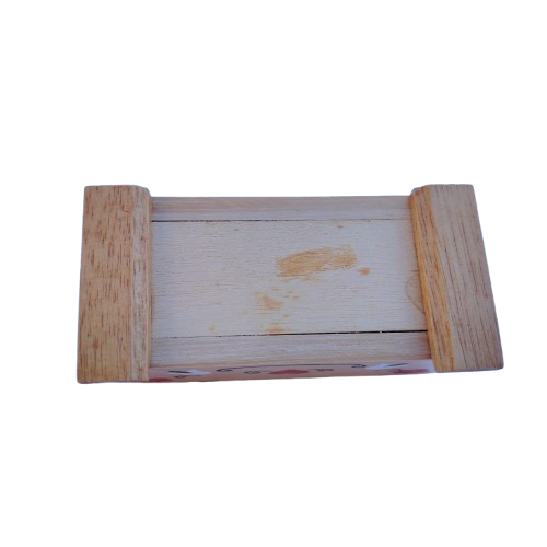 Original vintage wooden doll furniture hinged chest