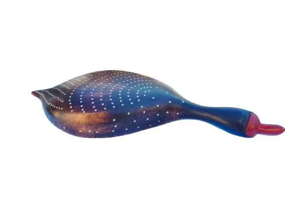 Feathers of Knysna carved and hand painted Crowned Guinea Fowl Series 1
