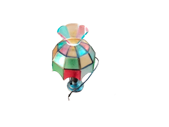 Original vintage Bodo Henning doll furniture working Tiffany lamp