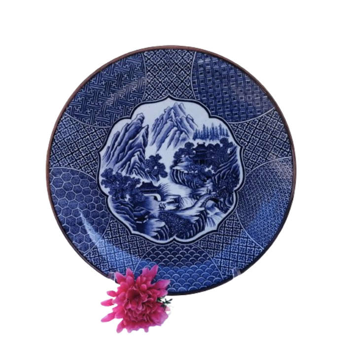 Blue and White Japanese Imari Large Charger Plate
