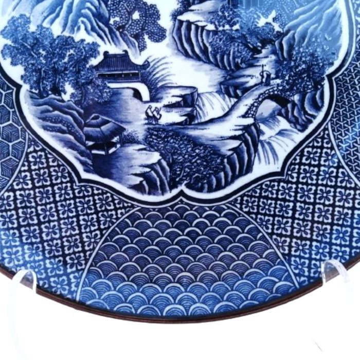 Blue and White Japanese Imari Large Charger Plate