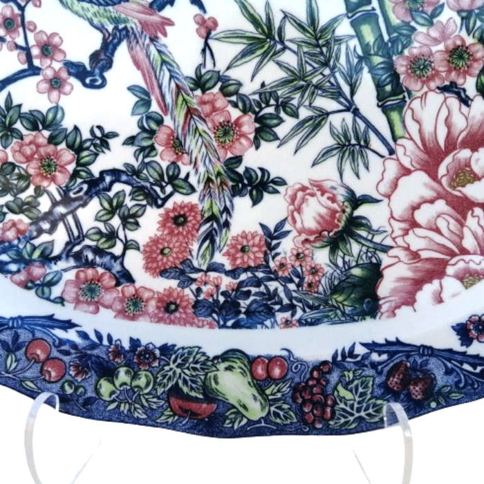 Imperial Japanese Imari Porcelain Oval Charger Plate