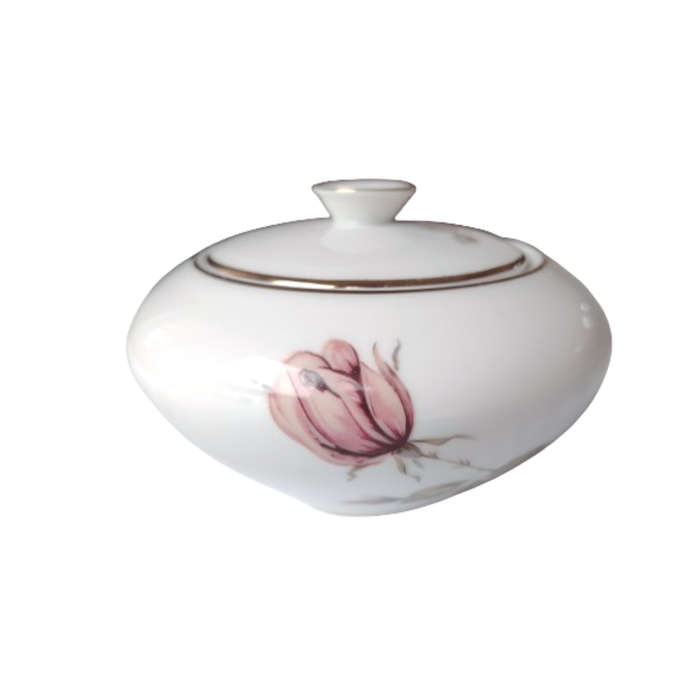 KPM Krister Porcelain Tea Set Rose and Gold Trim