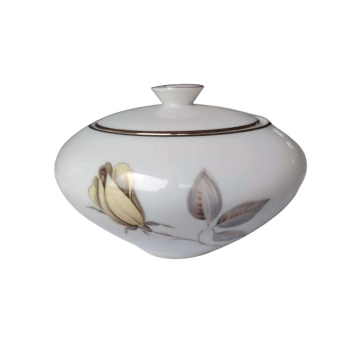 KPM Krister Porcelain Tea Set Rose and Gold Trim