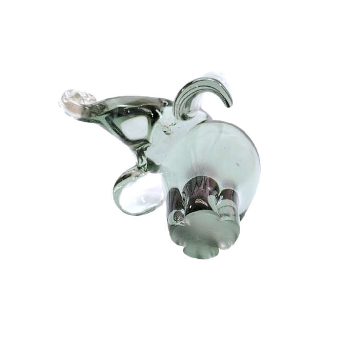 Art Ngwenya Glass Baby Elephant Paperweight Swaziland
