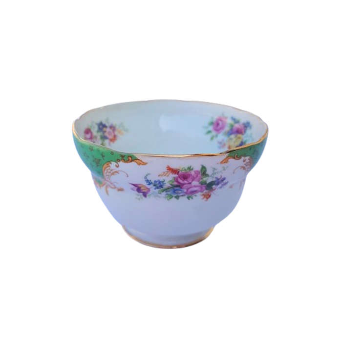 Paragon Fine Bone China Green Rockingham Sugar Bowl