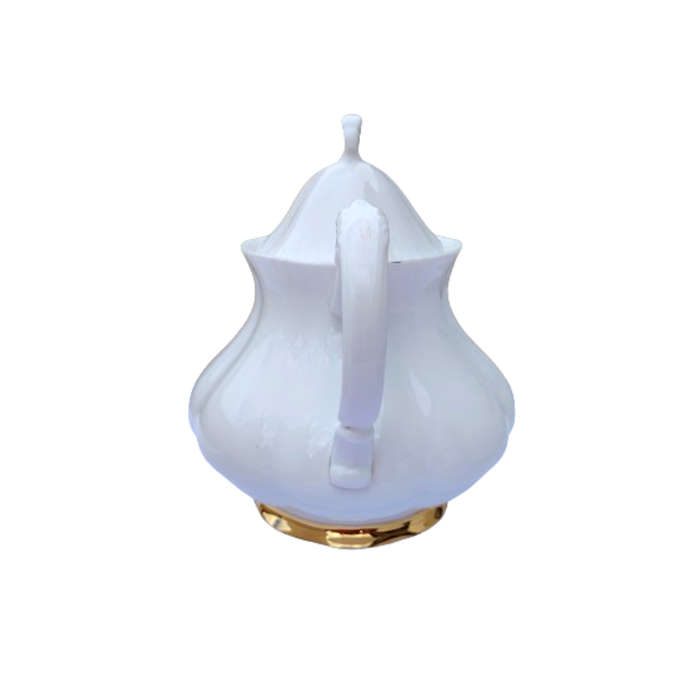 Paragon Elegant White and Gold Tea Set