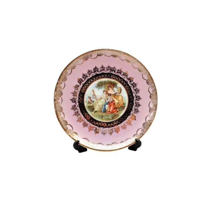 Antique Erdmann Schlegelmilch Pedestal Demitasse Cup and Saucer
