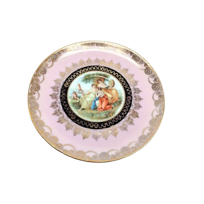 Antique Erdmann Schlegelmilch Pedestal Demitasse Cup and Saucer