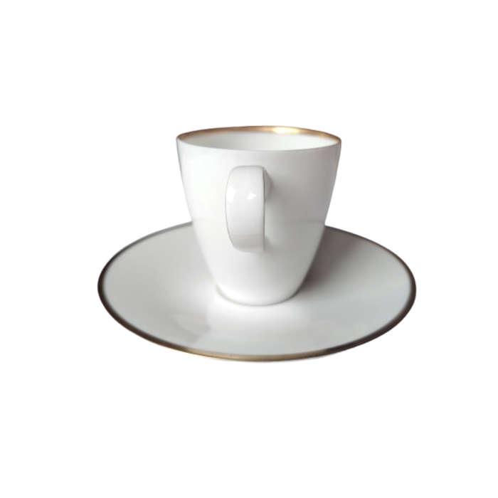 Rosenthal Bavaria White and Gold Cup and Saucer Duo