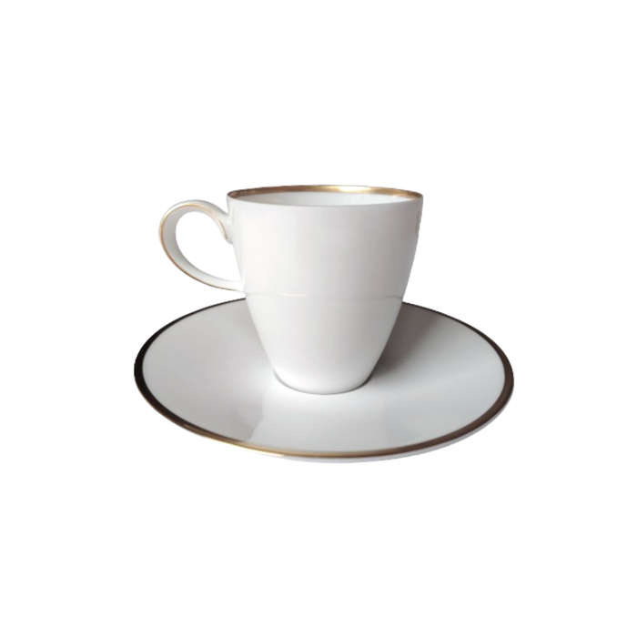 Rosenthal Bavaria White and Gold Cup and Saucer Duo