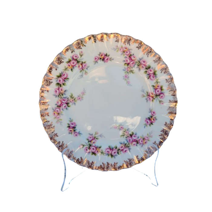 Royal Albert Dimity Rose Pink and Gold Tea Trio