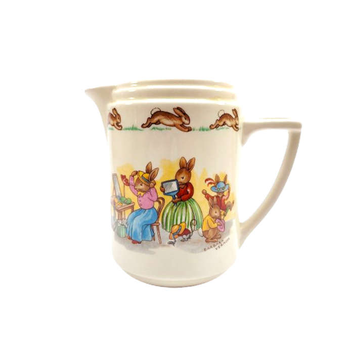Royal Doulton Bunnykins Casino Shape Jug Pitcher 1937-1953 Signed