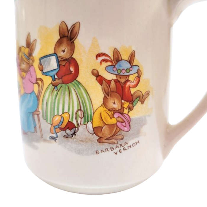 Royal Doulton Bunnykins Casino Shape Jug Pitcher 1937-1953 Signed