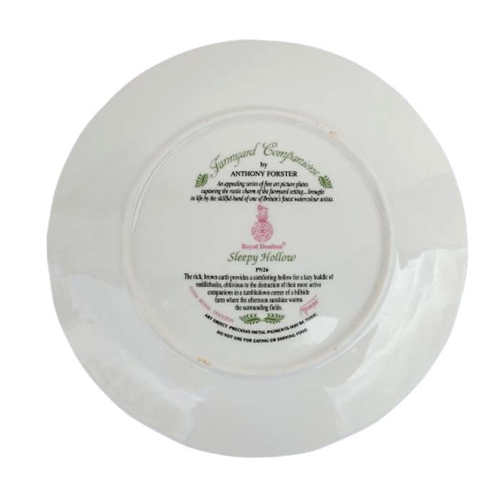 Royal Doulton ceramic Wall Plate Farmyard Companions
