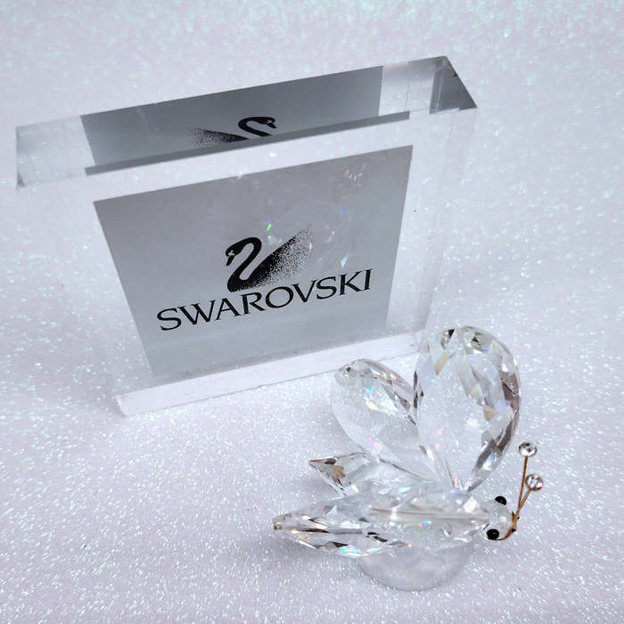 Swarovsli Crystal Large Butterfly Gold Antenna