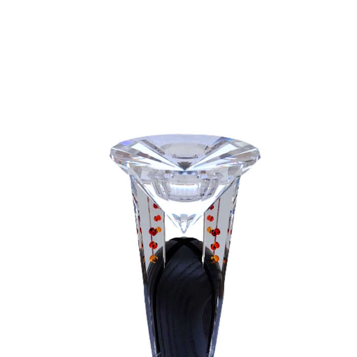 Swarovski Crystal Candleholder  Saturn Retired