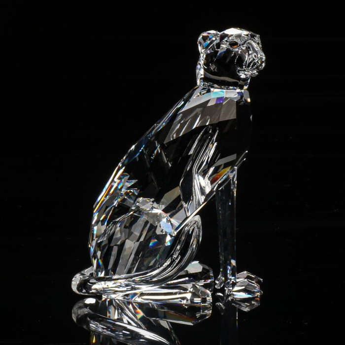 Swarovski Crystal Leopard Cheetah African Wildlife Retired