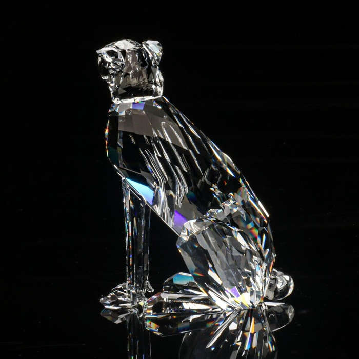 Swarovski Crystal Leopard Cheetah African Wildlife Retired