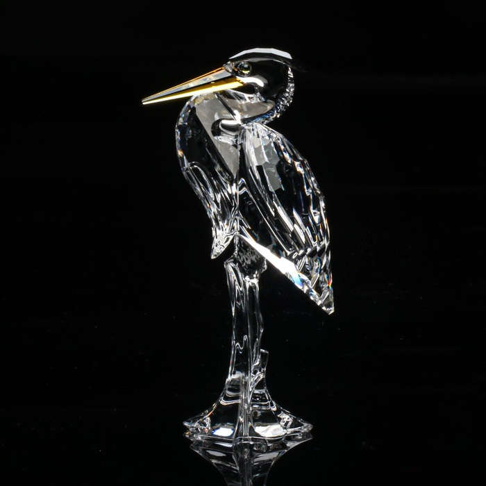 Swarovski Crystal Silver Heron Rare Retired