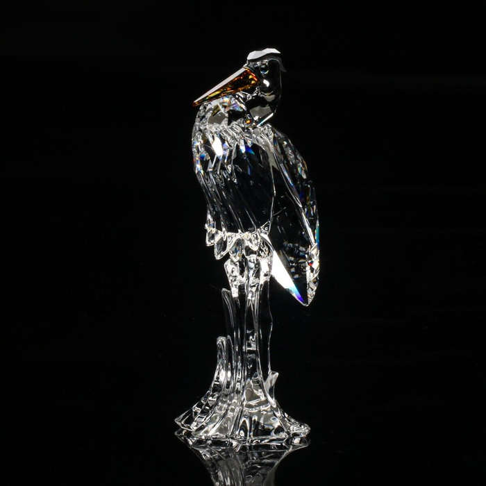 Swarovski Crystal Silver Heron Rare Retired