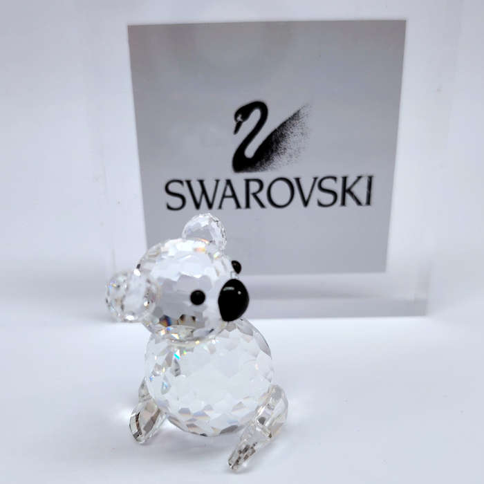 Swarovski Silver Crystal Large Left Facing Koala Bear