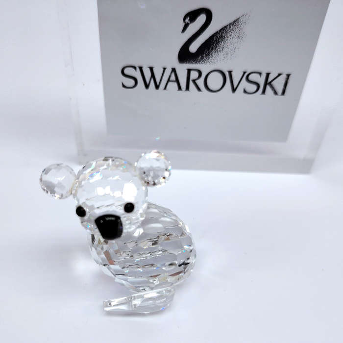 Swarovski Silver Crystal Large Left Facing Koala Bear