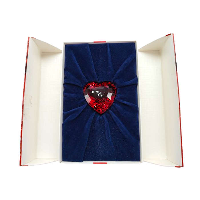 Swarovski Silver Crystal Retired  Red Heart