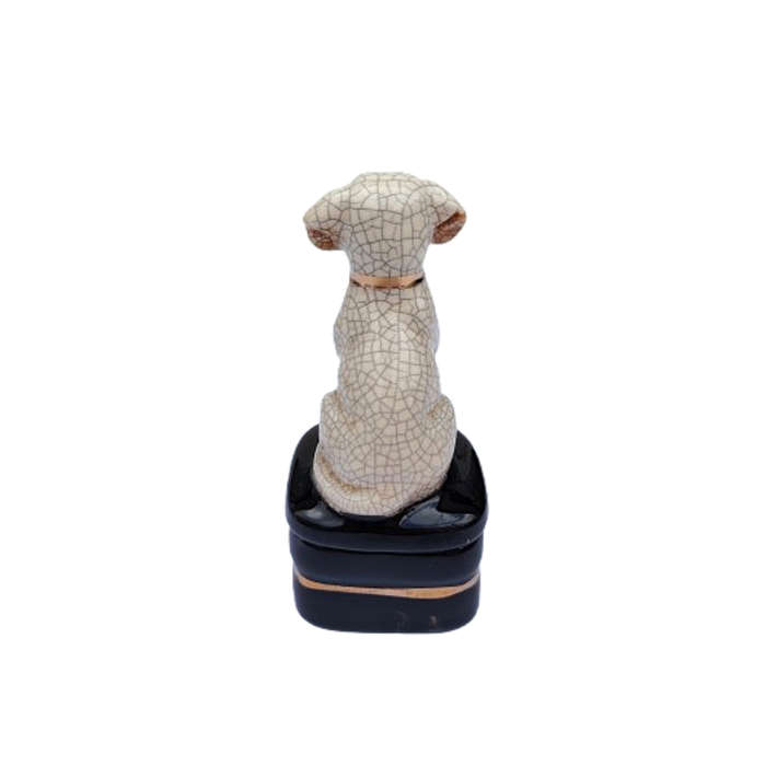 Takahashi Yellow Lab Dog Porcelain Trinket Box