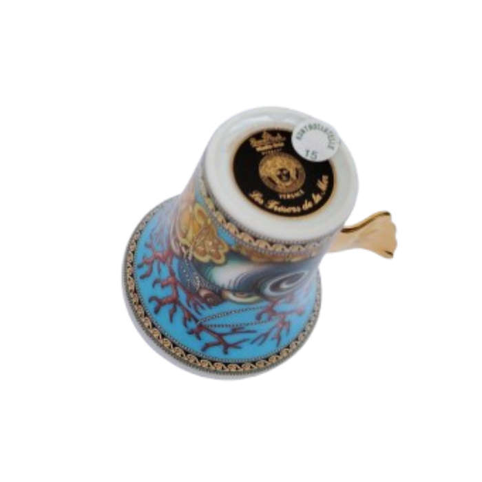 Rosenthal Versace Espresso Cup and Saucer Les Tresors de la Mer