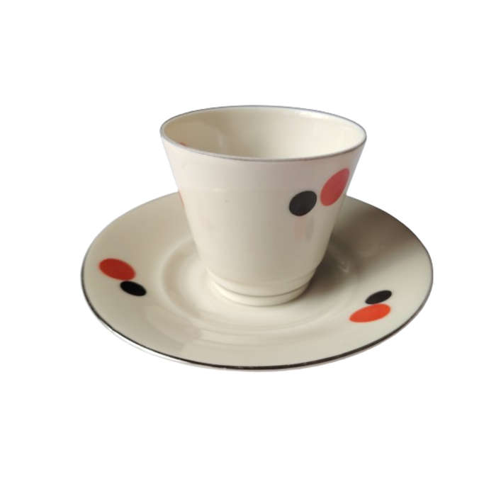 Rare vintage 1930's Czech Victoria Porcelain Art Deco Tea set
