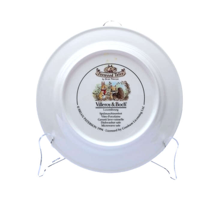 Villeroy & Boch Rabbits Picnic 1994 Salad Plate Foxwood Tales