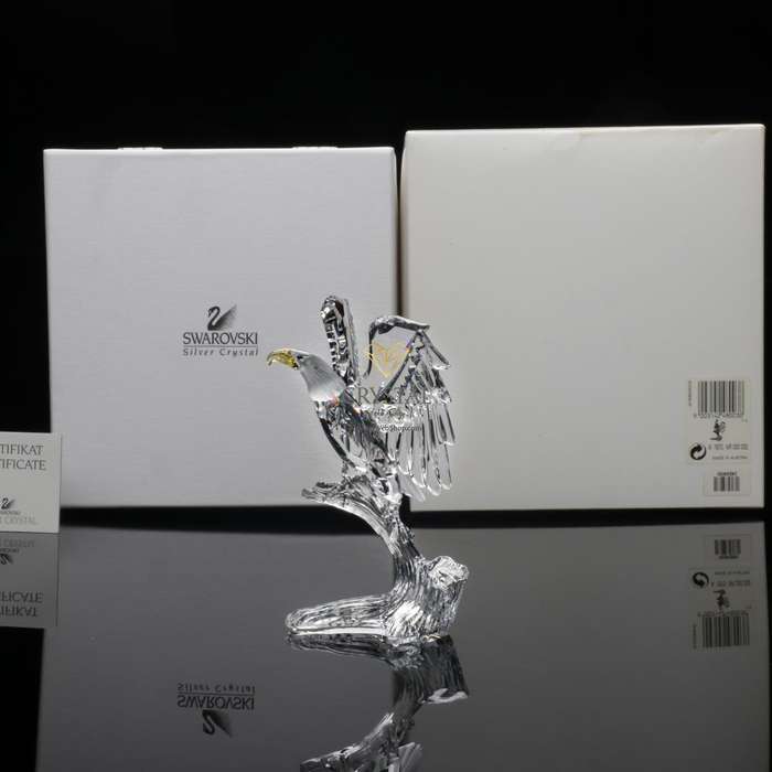 Retired Swarovski Crystal Bald Eagle 248003 Feathered Friends