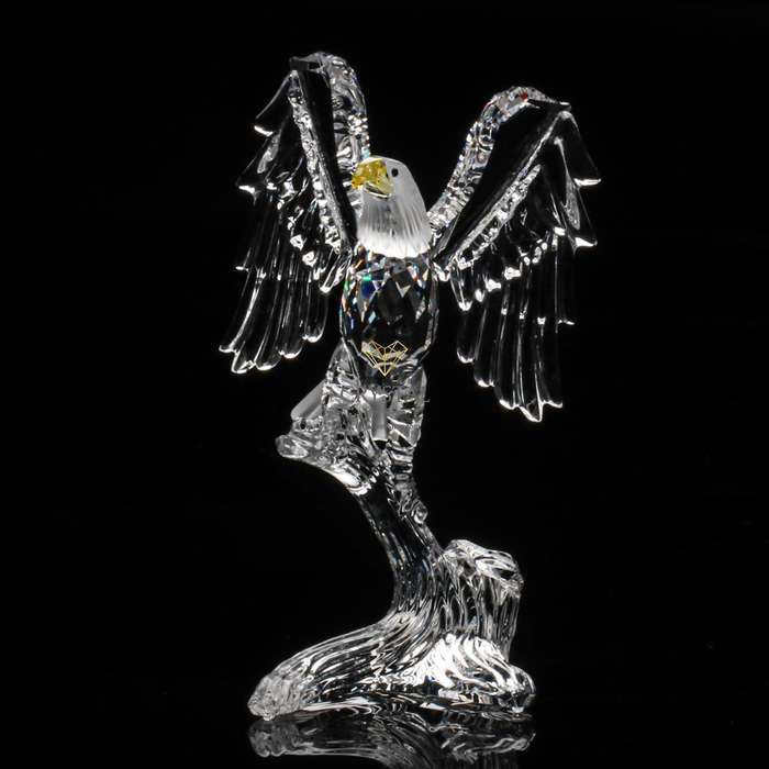 Retired Swarovski Crystal Bald Eagle 248003 Feathered Friends