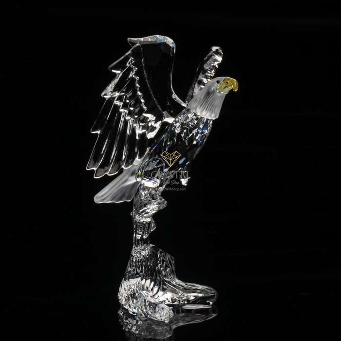 Retired Swarovski Crystal Bald Eagle 248003 Feathered Friends