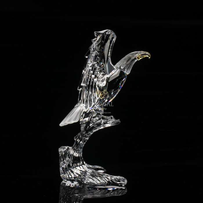 Retired Swarovski Crystal Bald Eagle 248003 Feathered Friends