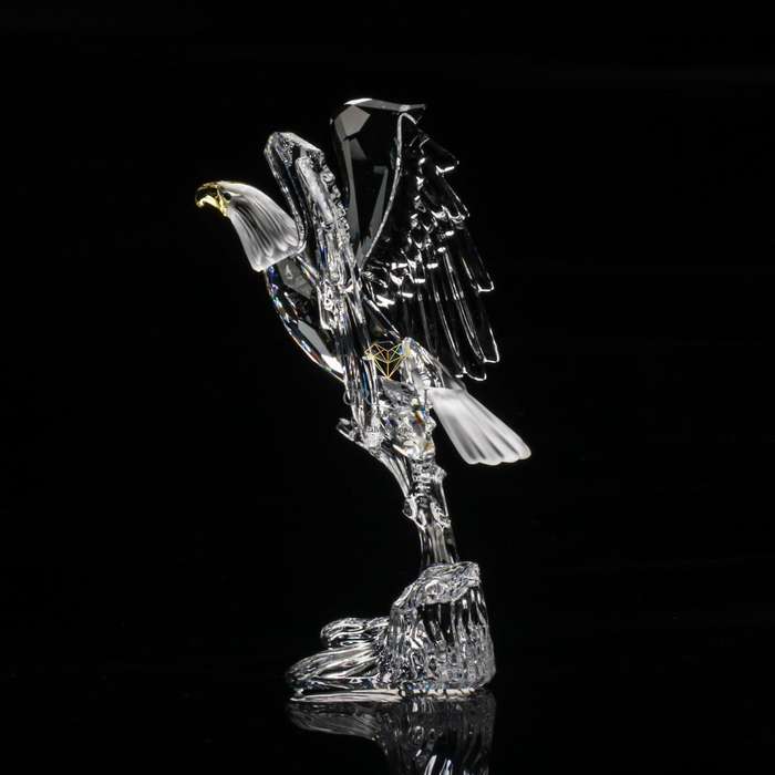 Retired Swarovski Crystal Bald Eagle 248003 Feathered Friends
