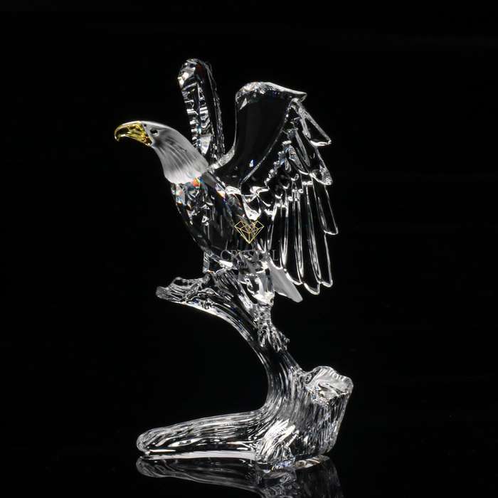 Retired Swarovski Crystal Bald Eagle 248003 Feathered Friends