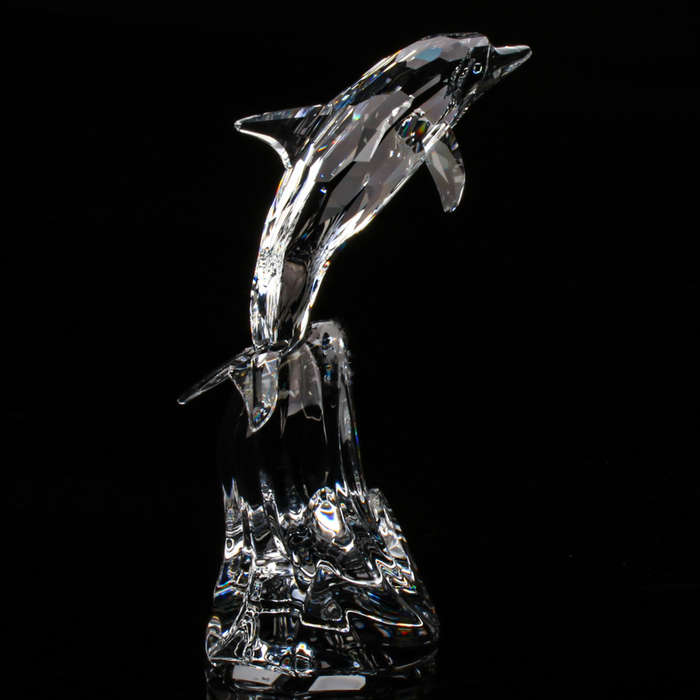 Swarovski Silver Crystal Maxi Dolphin 221628 Retired