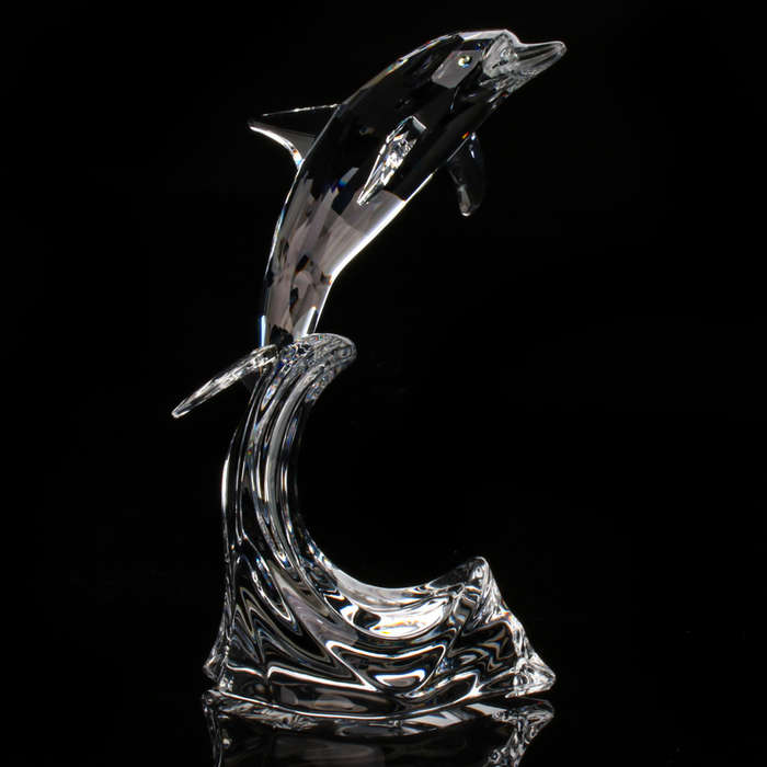 Swarovski Silver Crystal Maxi Dolphin 221628 Retired