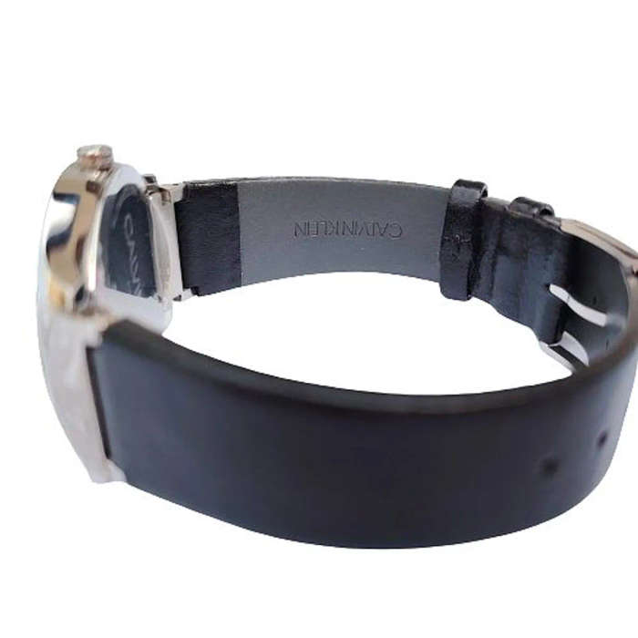 Calvin Klein Unisex Classic Watch 38MM Silver Leather K4D211C6