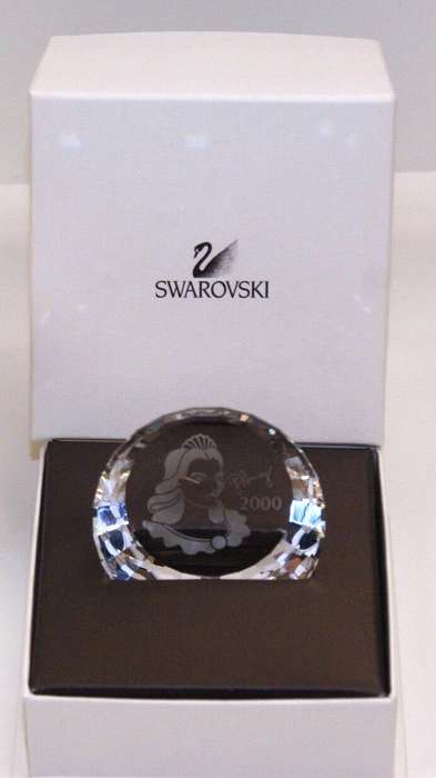 Swarovski Crystal 2000 Paperweight Columbine Large