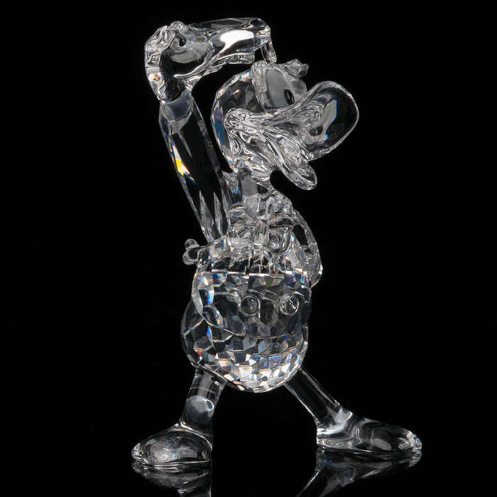 Swarovski Crystal Disney Clear Donald Duck Figurine