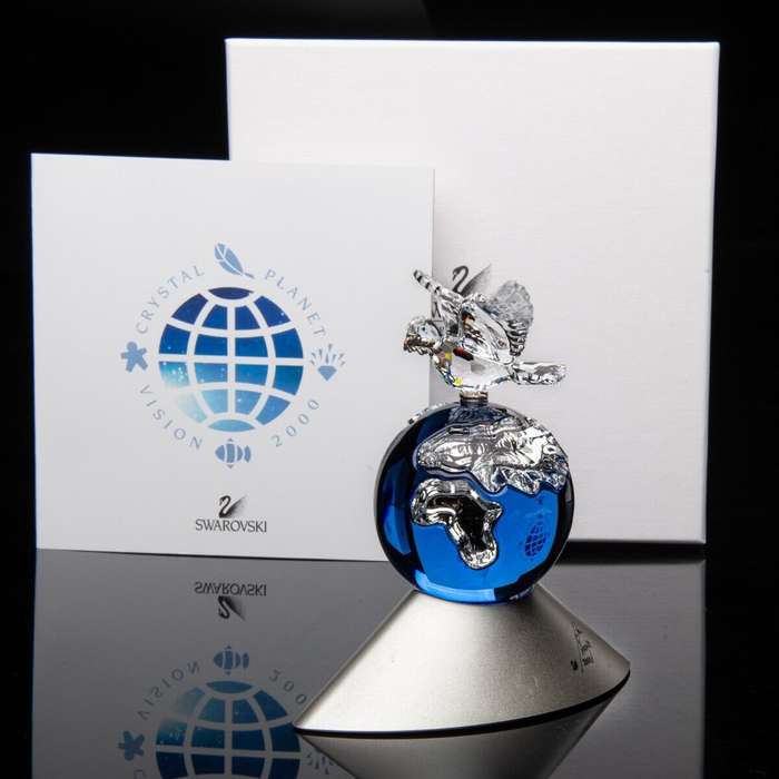 Swarovski Crystal 2000 Millennium Planet World Globe