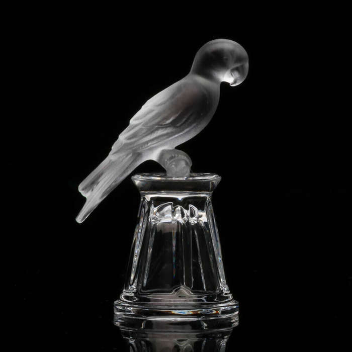 Swarovski Crystal Parrot on a Straight Sided Thimble
